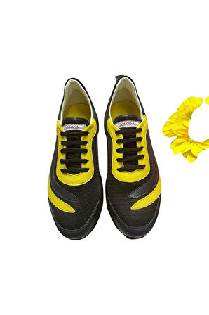 Taraftar Renkleri Erkek  Deri Sneaker