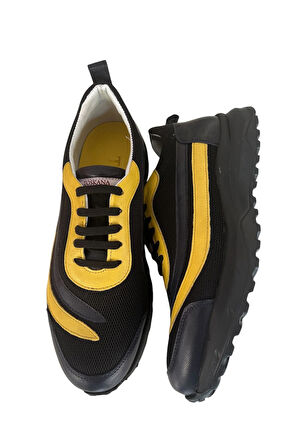 Taraftar Renkleri Erkek  Deri Sneaker