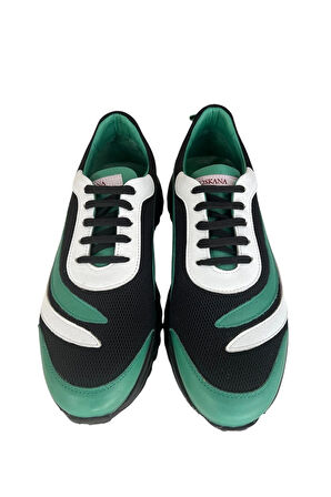 Taraftar Renkleri Erkek  Deri Sneaker