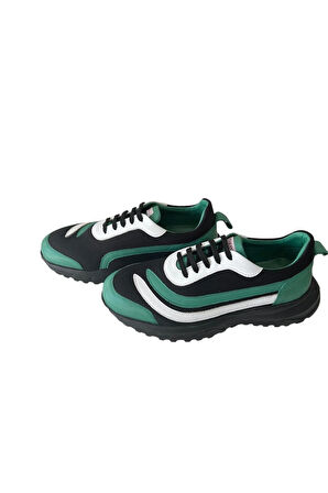 Taraftar Renkleri Erkek  Deri Sneaker