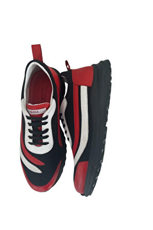 Taraftar Renkleri Erkek  Deri Sneaker