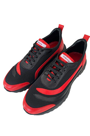 Taraftar Renkleri Erkek  Deri Sneaker