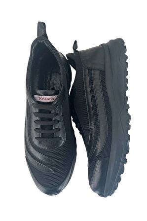 Taraftar Renkleri Erkek  Deri Sneaker