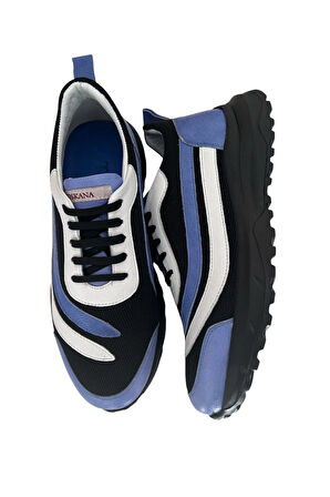 Taraftar Renkleri Erkek  Deri Sneaker