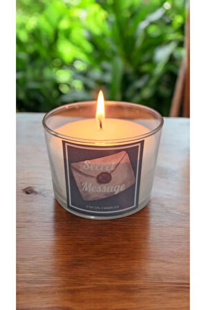Seni Seviyorum Gizli Mesajlı Lavanta Kokulu %100 Doğal Soya Mum