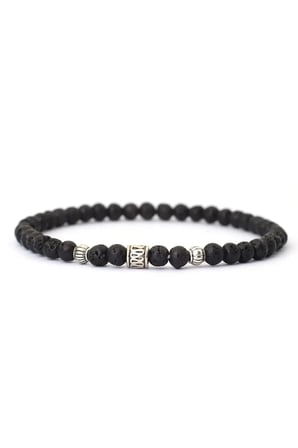 Lava Taşı Bileklik - Unisex Doğal Taş Şık Aksesuar 4mm