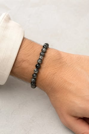 Labradorit Doğal Taş Bileklik - Şık ve Özgün Unisex Takı 8mm