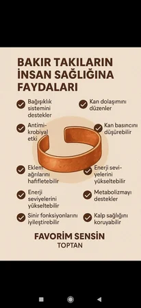 Bakır bileklik Ayet-el Kürsi işlemeli 