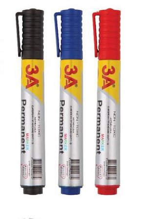 3A Eco Line Permanent Kalem Yuvarlak Uçlu 2 mm  Siyah