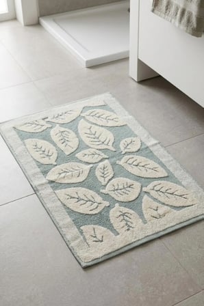 %100 Pamuk Banyo Ayak Havlusu 50x70 cm 2’li Set Yumuşak Yüksek Emici Kalın Dokulu