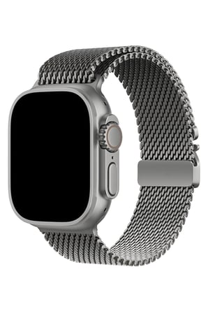 Apple Watch 11 10 9 8 7 6 E Ultra Uyumlu 42 44 45 46 49M Tokalı Metal Hasır Örme Zincir Kordon