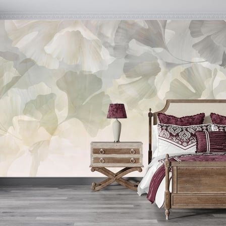 Soft  yaprak  desen  poster duvar kağıdı