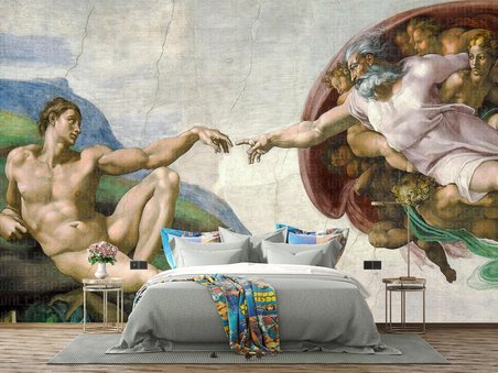 Michelangelo  sistine  şapel  poster duvar kağıdı