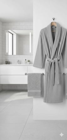 BELİNİS %100 PAMUK OTEL SPA KALİTESİ 1 ADET BORNIZ 1 ADET HAVLU 50X90 CM