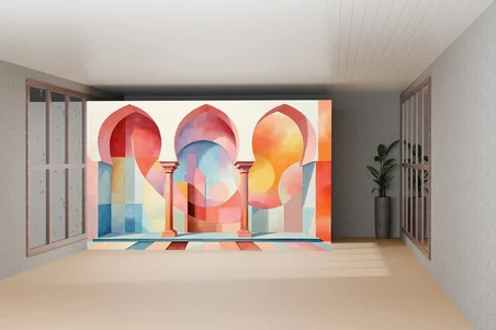 Home Çok Renkli Poster Duvar Kağıdı 180 x 100 cm