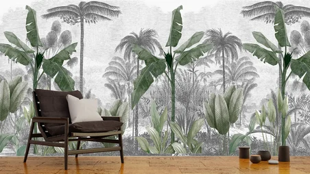 Home Tropik Orman Görüntüleri 06 Duvar Kağıdı Çok Renkli 220 x 100 cm
