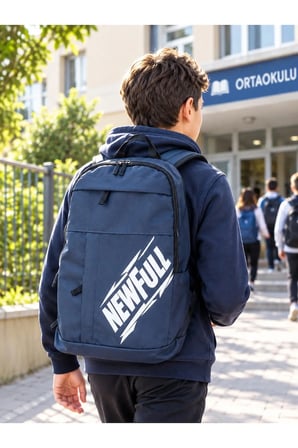 NEWFULL  OKUL SIRT ÇANTASI - LACİVERT
