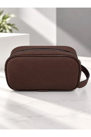 Portföy Clutch Traşlık ve El Çantası-Dokulu Suni Deri