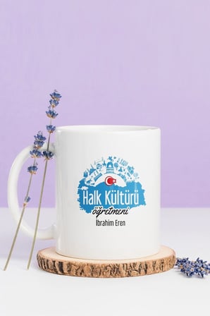 Alya Gift Shop Kişiye Özel Halk Kültürü Öğretmeni Kupa Bardak