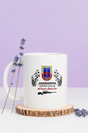 Alya Gift Shop Kişiye Özel Jandarma Kupa Bardak