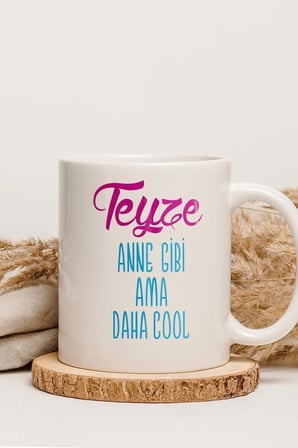 Alya Gift Shop Kişiye Özel Teyze Kupa Bardak