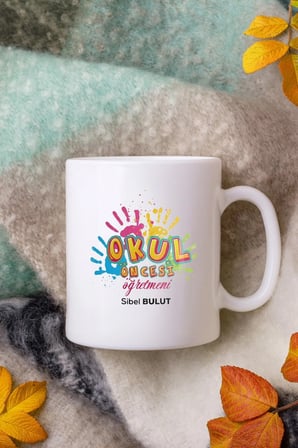 Alya Gift Shop Kişiye Özel Okul Öncesi Öğretmen Kupa Bardak