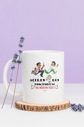 Alya Gift Shop Kişiye Özel Açılın Doktorum Kupa Bardak