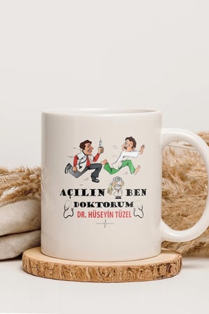 Alya Gift Shop Kişiye Özel Açılın Doktorum Kupa Bardak