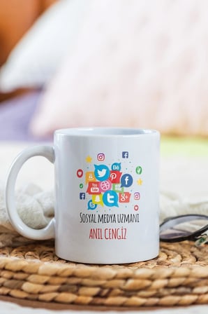 Alya Gift Shop Kişiye Özel Sosyal Medya Uzmanı Kupa Bardak