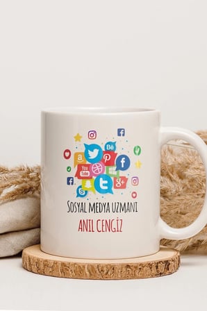 Alya Gift Shop Kişiye Özel Sosyal Medya Uzmanı Kupa Bardak