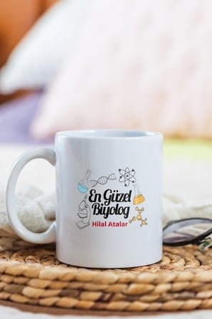 Alya Gift Shop Kişiye Özel Biyolog Kupa Bardak
