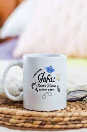 Alya Gift Shop Kişiye Özel İnfaz Koruma Memuru Kupa Bardak