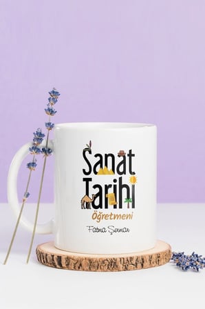 Alya Gift Shop Kişiye Özel Sanat Tarihi Öğretmeni Kupa Bardak