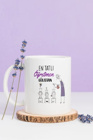 Alya Gift Shop Kişiye Özel En Tatlı Öğretmen Kupa Bardak