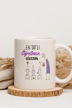 Alya Gift Shop Kişiye Özel En Tatlı Öğretmen Kupa Bardak