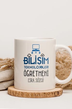 Alya Gift Shop Kişiye Özel Bilişim Teknolojileri Öğretmeni Kupa Bardak