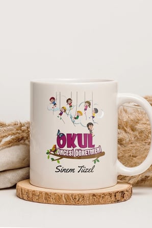 Alya Gift Shop Kişiye Özel Okul Öncesi Öğretmeni Kupa Bardak