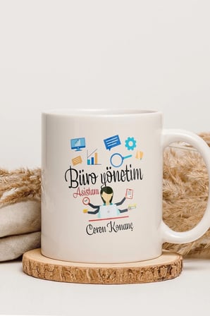 Alya Gift Shop Kişiye Özel Büro Yönetim Asistanı Kupa Bardak
