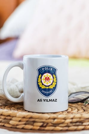 Alya Gift Shop Kişiye Özel Polis Kupa Bardak