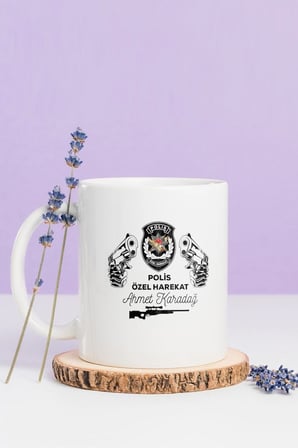Alya Gift Shop Kişiye Özel Polis Özel Harekat Kupa Bardak