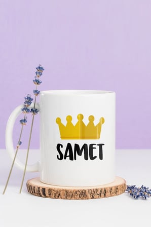 Alya Gift Shop Kişiye Özel Özel İsimli Kral Tacı Kupa Bardak