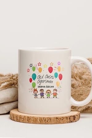 Alya Gift Shop Kişiye Özel Okul Öncesi Öğretmeni Kupa Bardak