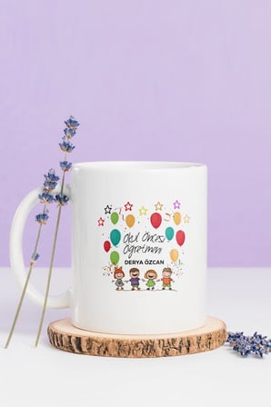 Alya Gift Shop Kişiye Özel Okul Öncesi Öğretmeni Kupa Bardak