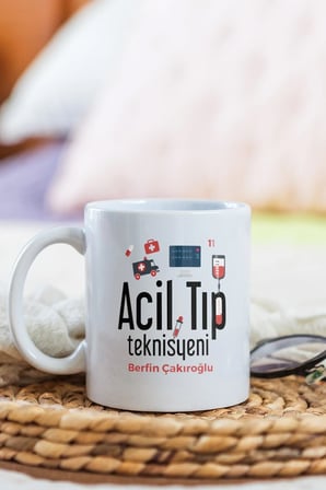 Alya Gift Shop Kişiye Özel Acil Tıp Teknisyeni Kupa Bardak