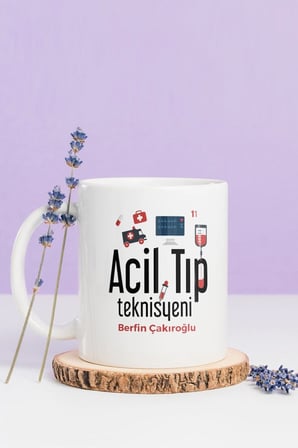 Alya Gift Shop Kişiye Özel Acil Tıp Teknisyeni Kupa Bardak