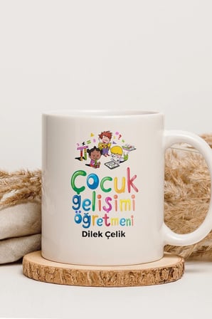 Alya Gift Shop Kişiye Özel Çocuk Gelişimi Öğretmeni Kupa Bardak