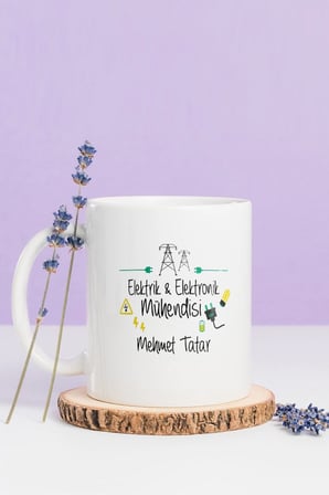 Alya Gift Shop Kişiye Özel Elektrik-Elektronik Mühendisi Kupa Bardak