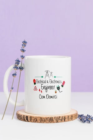 Alya Gift Shop Kişiye Özel Electrical-Electronics Engineer Kupa Bardak