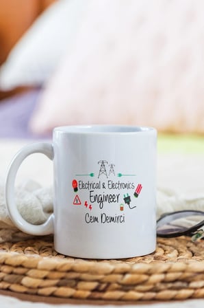 Alya Gift Shop Kişiye Özel Electrical-Electronics Engineer Kupa Bardak