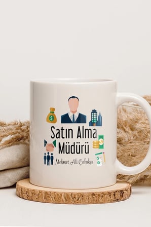 Alya Gift Shop Kişiye Özel Satın Alma Müdürü Kupa Bardak